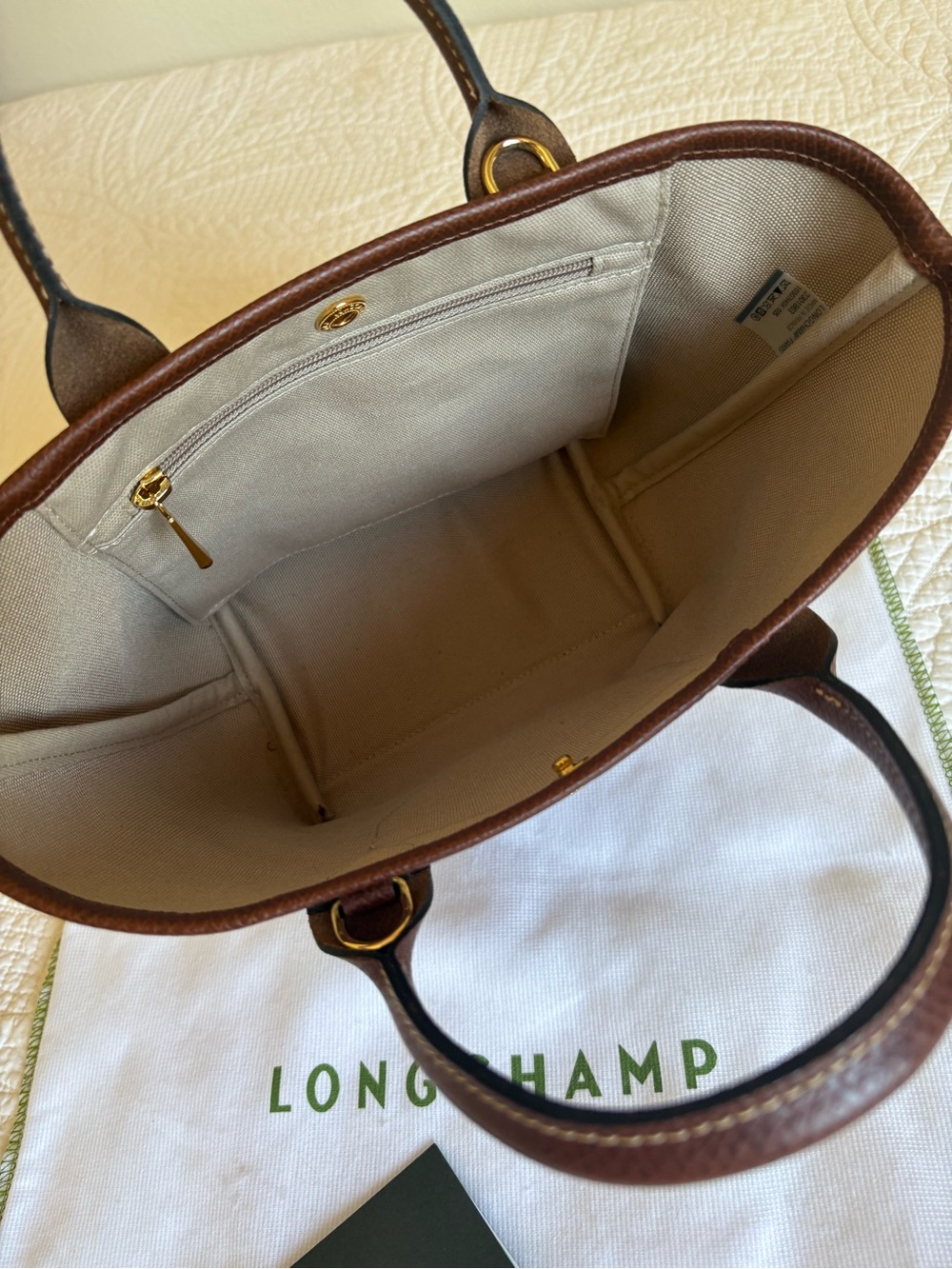 Longchamp extra small Le Pliage Panier top handle bag - Picture 8 of 12
